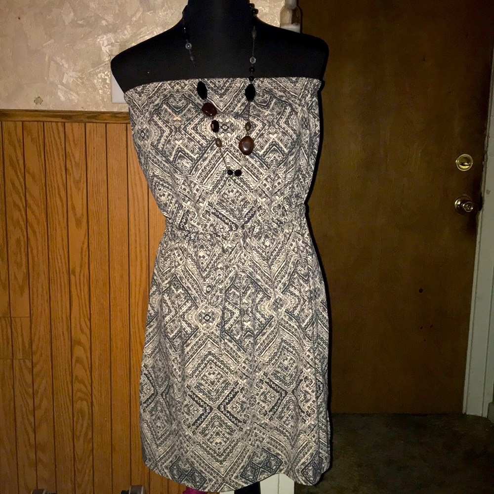 Tan & black mossimo sundress